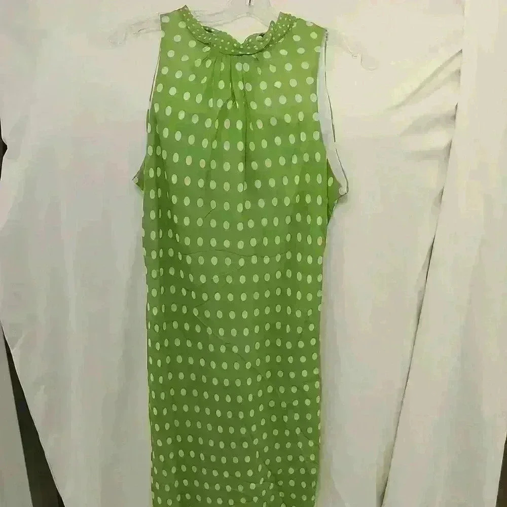 Donna Ricco New York dress sleeveless v-neck and back size 14
